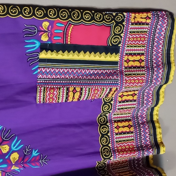 Big Mama Dashiki Top w Front Pockets - Picture 3 of 6